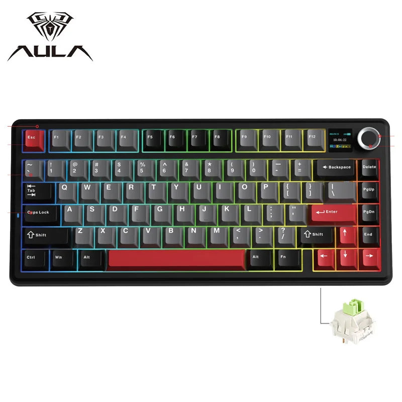 AULA F75 MAX Wireless Mechanical Gaming Keyboard