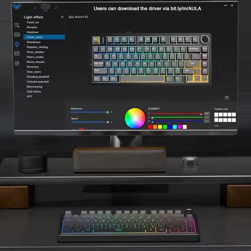 AULA F75 Wireless & Wired Mechanical Gaming Keyboard