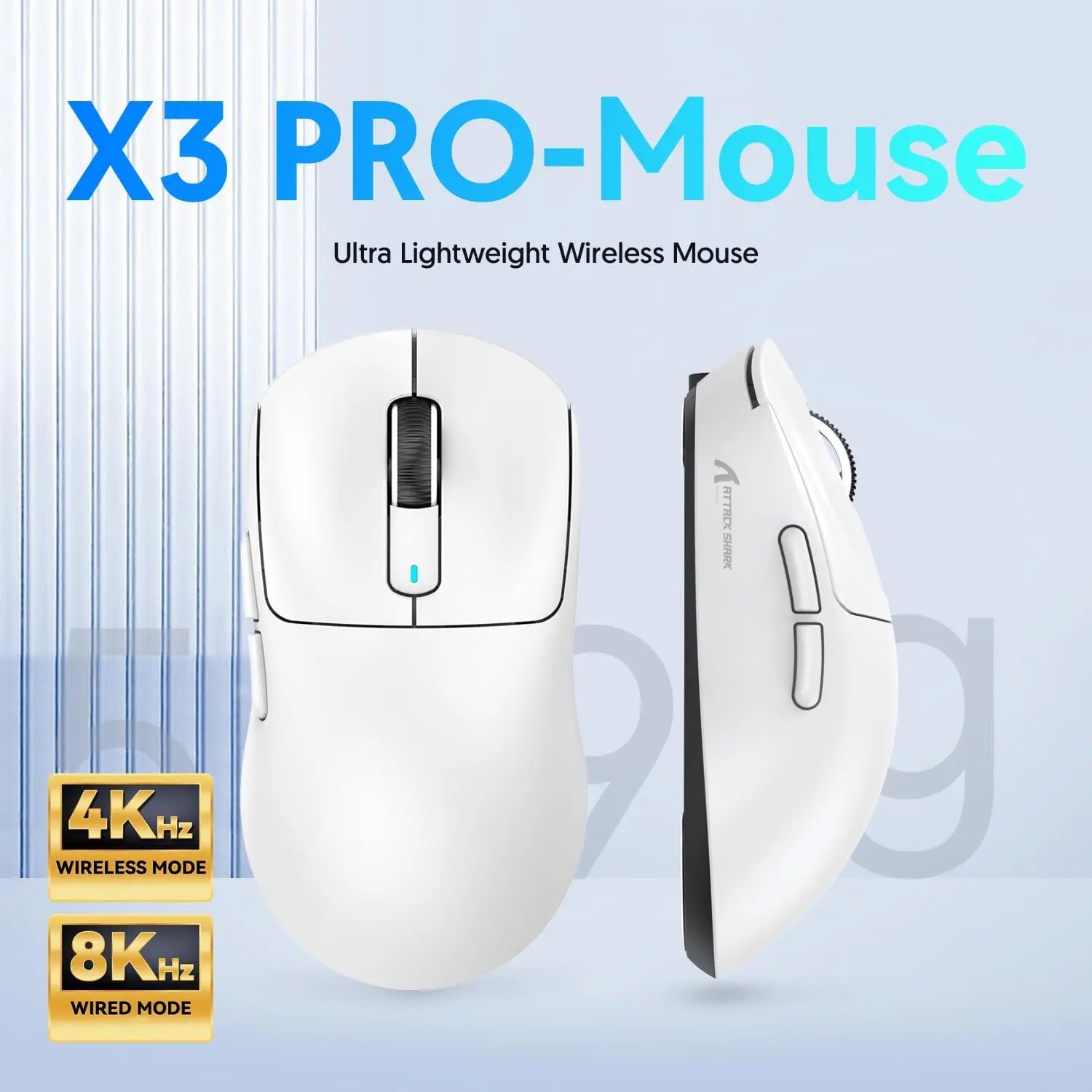ATTACK SHARK X3 Series Wireless & Wired Gaming Mouse