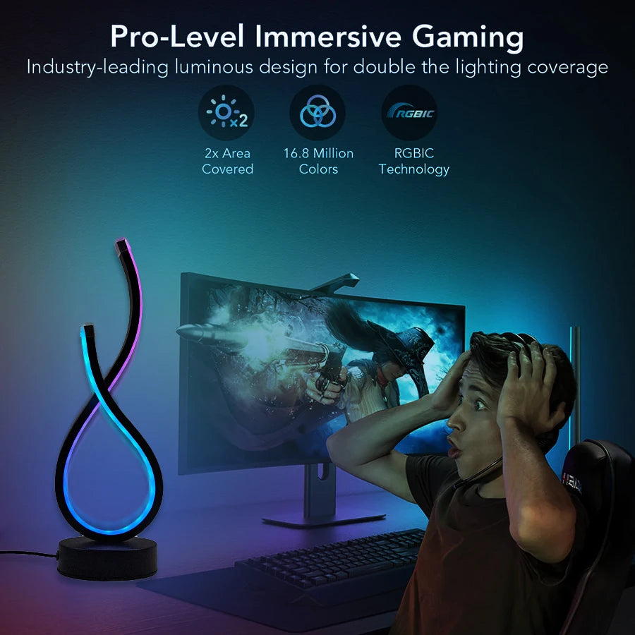 Gamers Edge™ RGB Infinity Desk Lamp