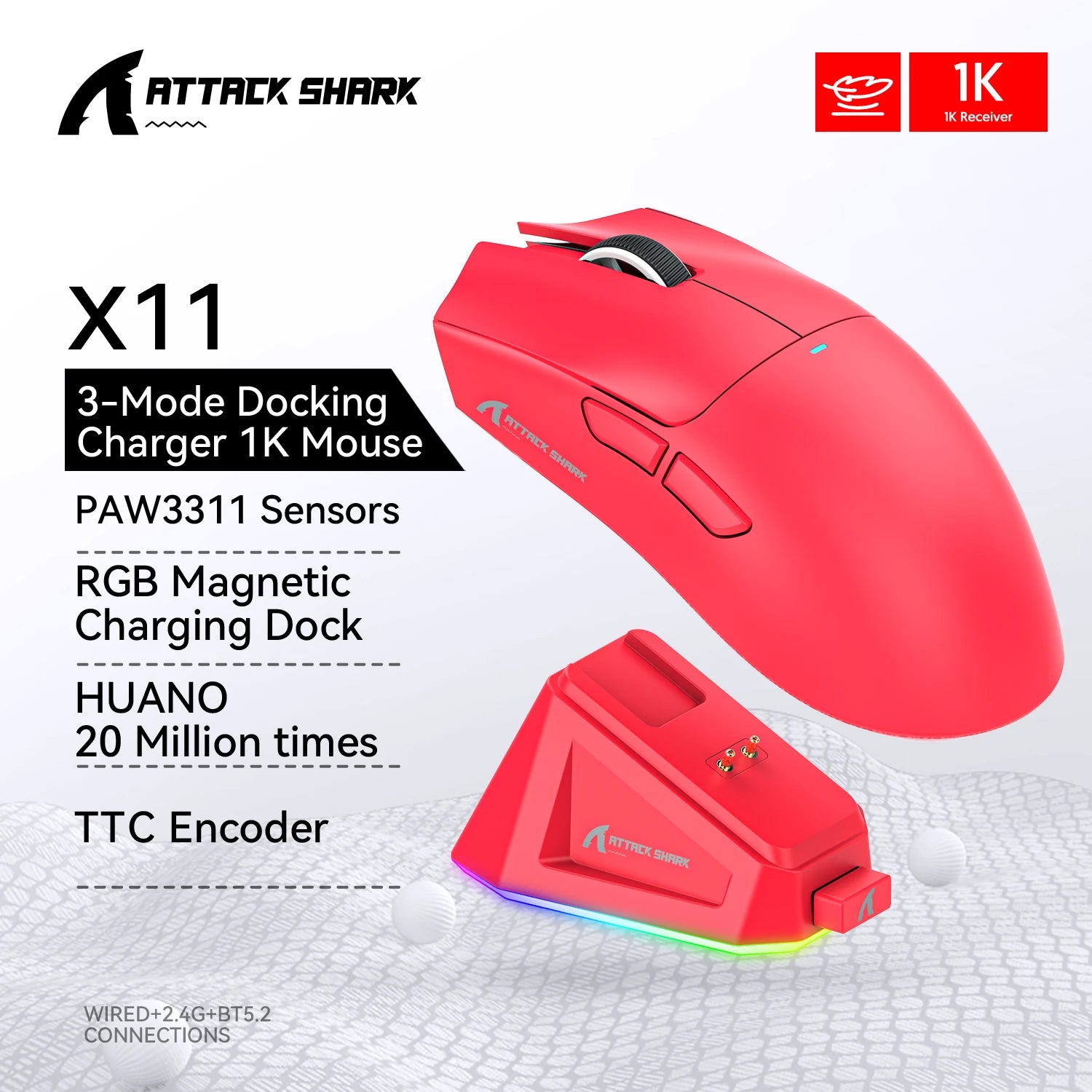 Attack Shark X11 Series Wireless Gaming Mouse