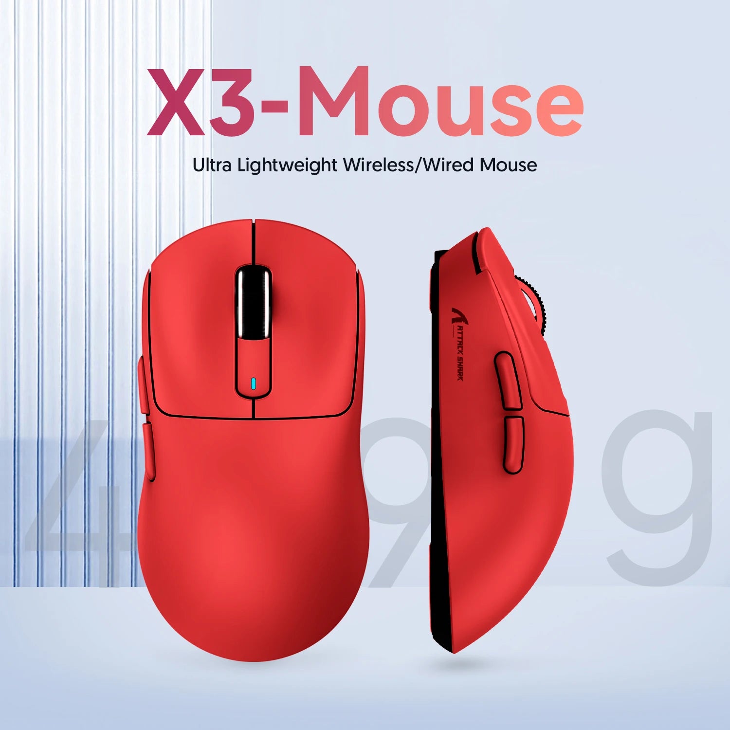 ATTACK SHARK X3 Series Wireless & Wired Gaming Mouse