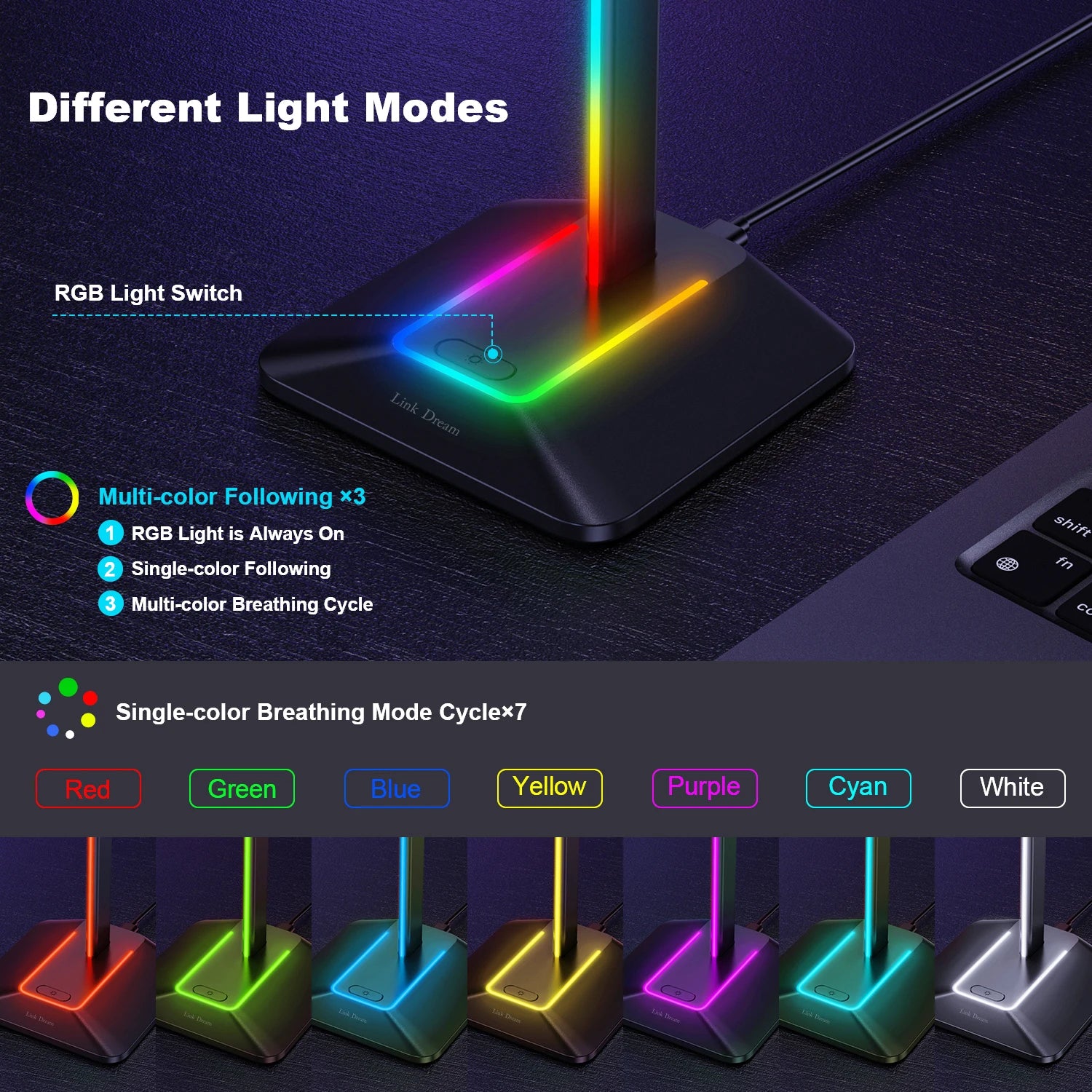 Gamers Edge™ RGB Headset Stand Pro