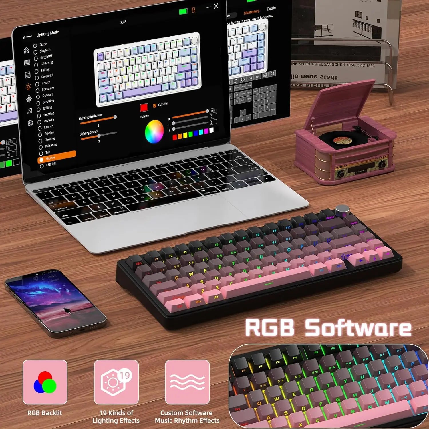 Attack Shark X85 75% Wireless Mechanical Gaming Keyboard