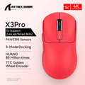 Attack Shark X3 / X3 Pro Wireless Gaming Mouse – PAW3395 Sensor, 26,000 DPI, Tri-Mode Bluetooth/2.4GHz/USB