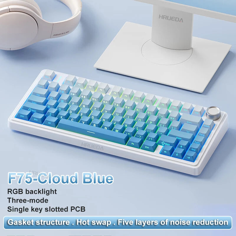 AULA F75 Wireless & Wired Mechanical Gaming Keyboard