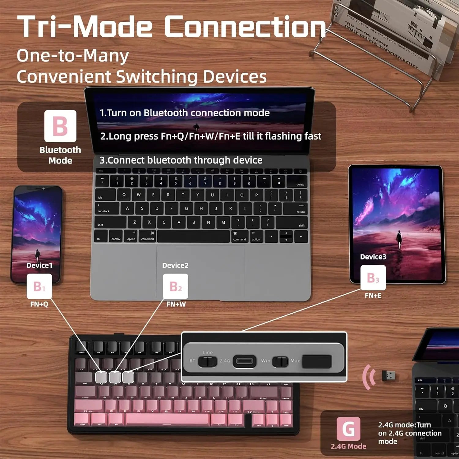 Attack Shark X85 75% Wireless Mechanical Gaming Keyboard
