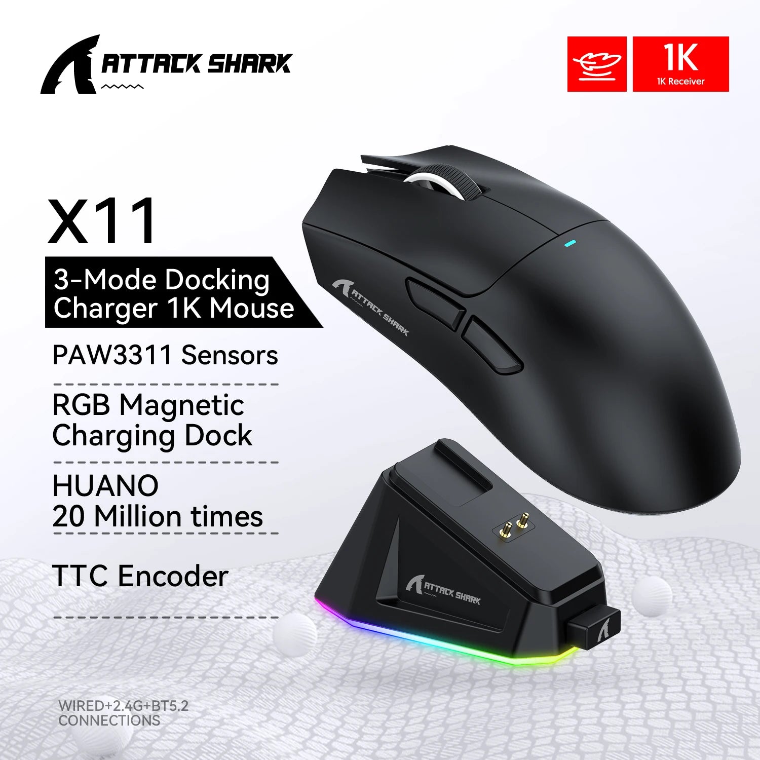 Attack Shark X11 Series Wireless Gaming Mouse