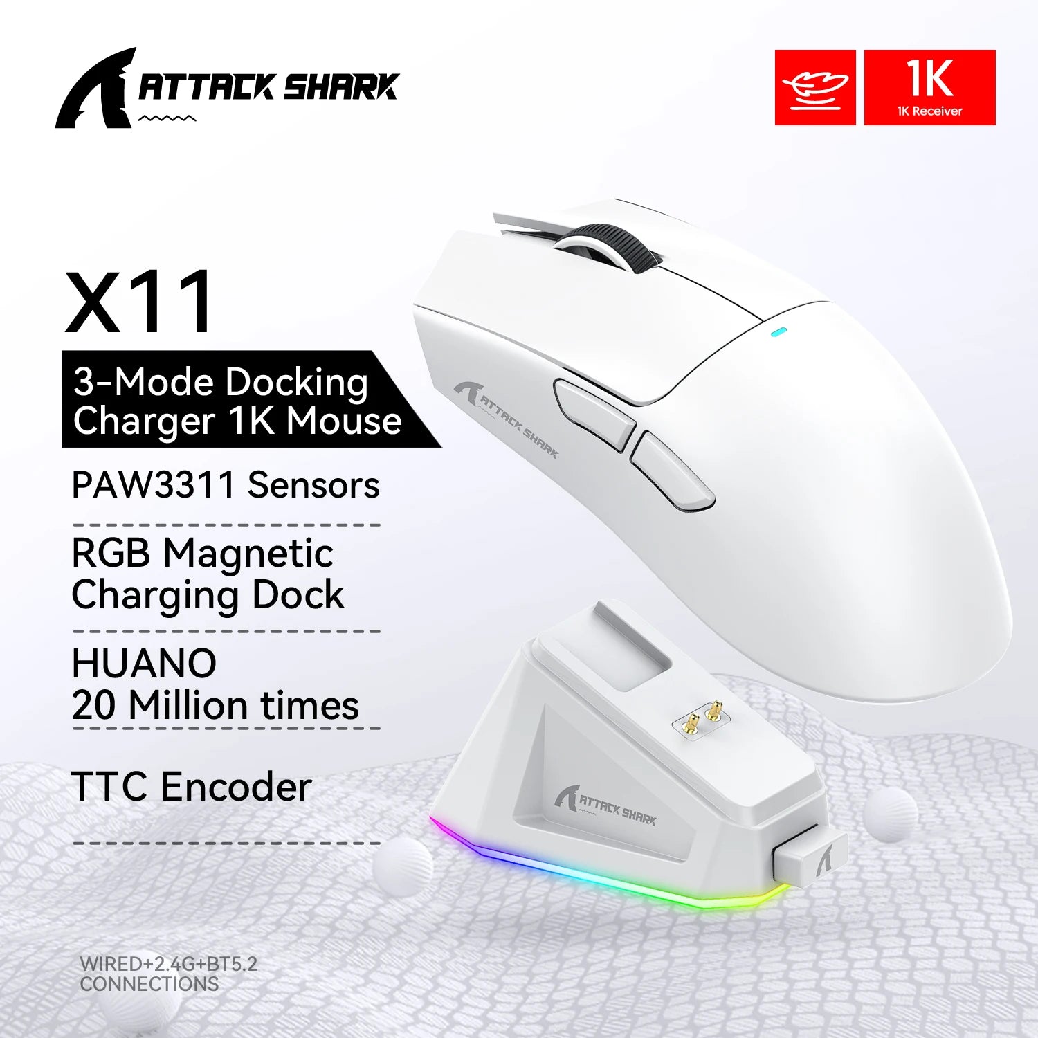Attack Shark X11 Series Wireless Gaming Mouse