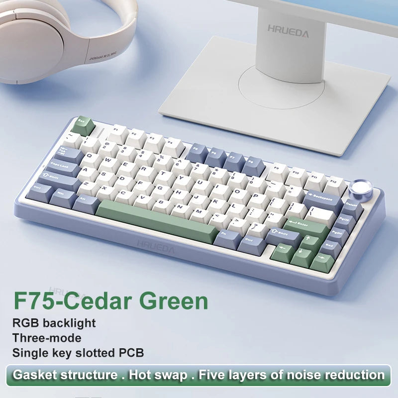 AULA F75 Wireless & Wired Mechanical Gaming Keyboard