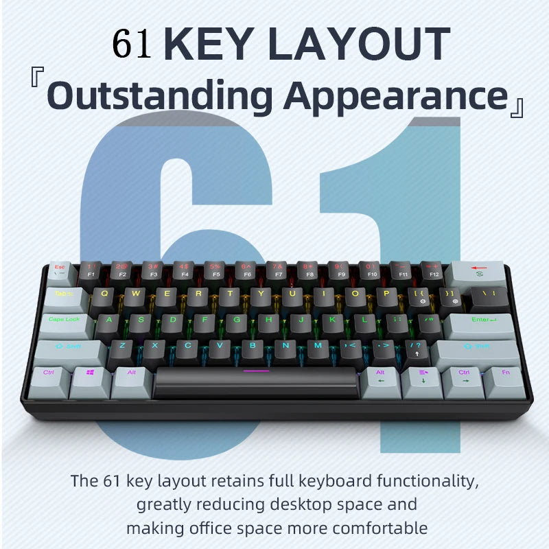 K61 60% Mechanical Gaming Keyboard