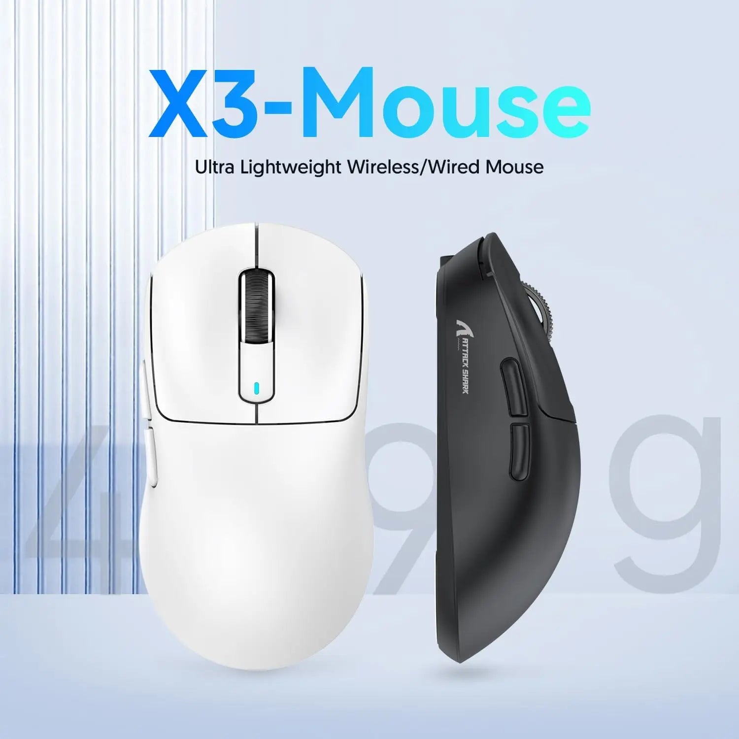 ATTACK SHARK X3 Series Wireless & Wired Gaming Mouse