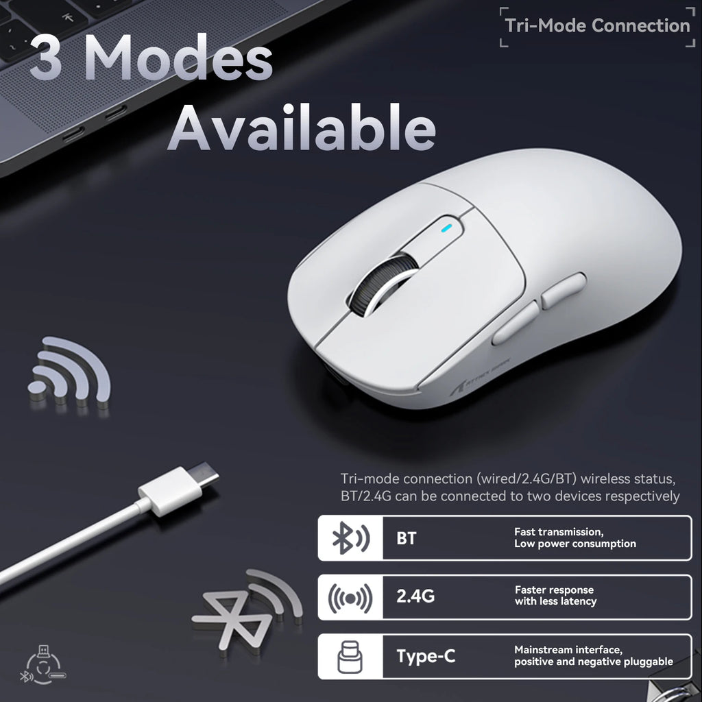 ATTACK SHARK X3 Series Wireless & Wired Gaming Mouse
