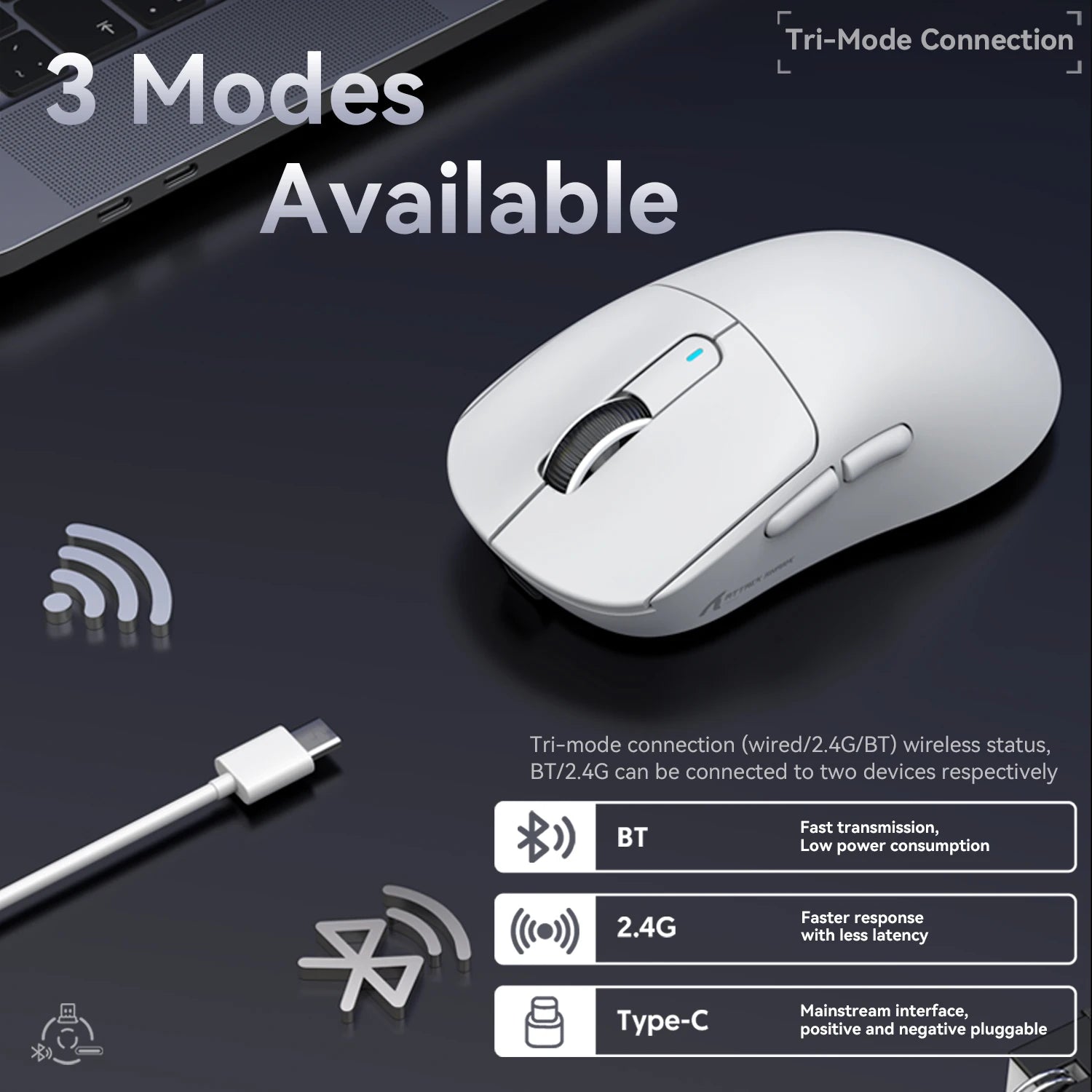 ATTACK SHARK X3 Series Wireless & Wired Gaming Mouse