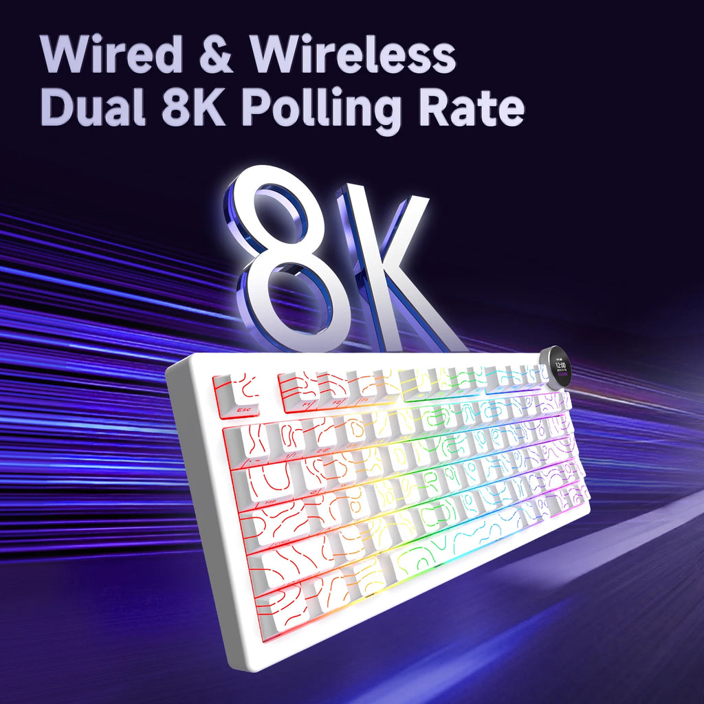 AJAZZ AK820 V2 75% Wireless Mechanical Gaming Keyboard