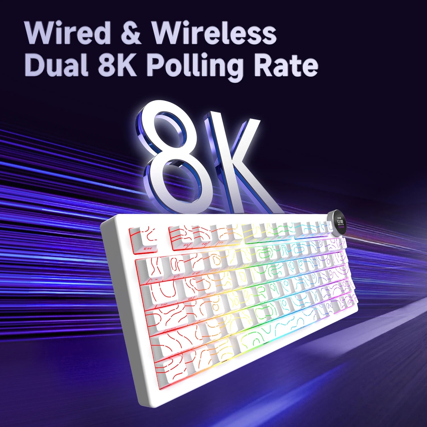 AJAZZ AK820 V2 75% Wireless Mechanical Gaming Keyboard